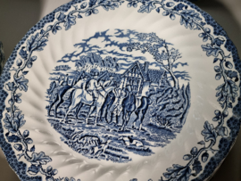 Engels blauw Jachtservies Myott's Country Life Eetservies 24 persoons