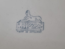 Oud Boerenbont Petrus Regout Paarse Bloem Soepterrine