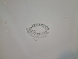 Oud Boerenbont Rijstschaal Societe Ceramique Maastricht 36,5 cm