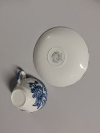 Engels blauw Enoch Wedgwood Asiatic Pheasants Kop en schotel