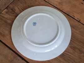 Societe Ceramique decor Dahlia lichtblauw pannenkoekenbord serveerbord 29,5 cm