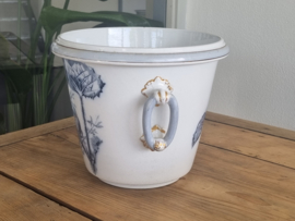 Petrus Regout Plata donker blauw Bloempot
