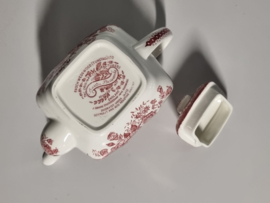 Engels rood Enoch Wedgwood Asiatic Pheasants Theeservies 5-pers.
