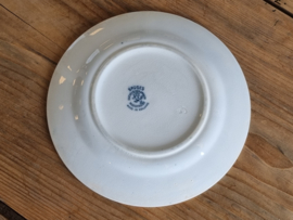 Société Céramique Bruges blauw ontbijtbordje 19,5 cm