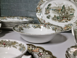 Engels gekleurd Ridgway Heritage Eetservies 6 personen
