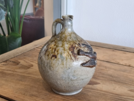 Vintage Steengoed Wijwaterkruik Terraco de Draak (afb. duif)
