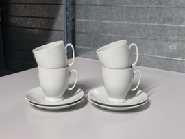 Mosa Maastricht decor Select Celadon set 4x Kop en schotel 6 cm