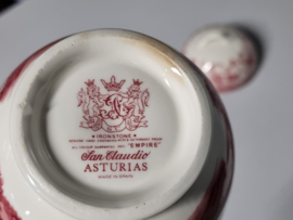 Spaans rood San Claudio Asturias opbergdoosje
