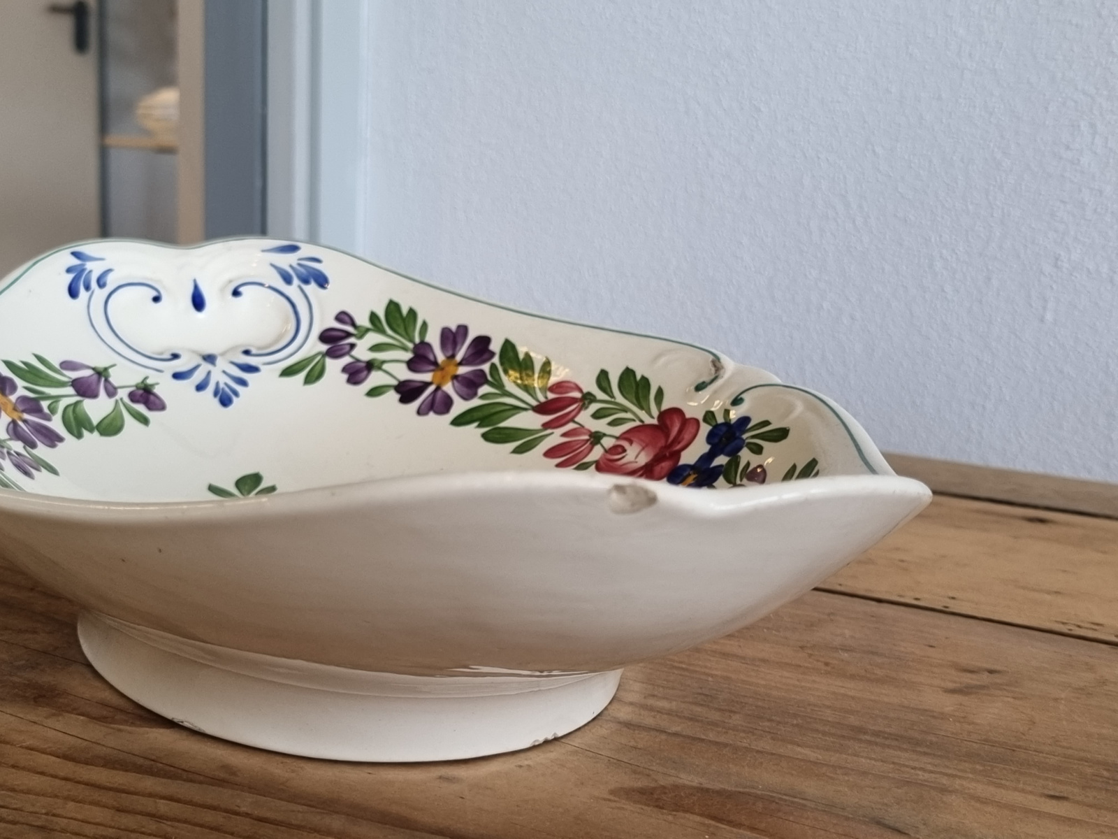 Frans Sarreguemines Rusticana Broodschuit en Sauskom (met schade)