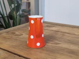 Societe Ceramique Christiania oranje met stippen Amstel Kannetje nr. 8