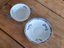 Rorstrand Ostindia East Indies Soepkom met schotel (Aardewerk)