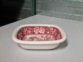 Villeroy en Boch Rusticana rood hoge vierkante schaal 21 cm