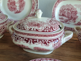Regout Castillo Old England rood compleet Eetservies 6-pers.