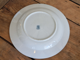 Société Céramique Bruges blauw rond serveerbord 35,5 cm