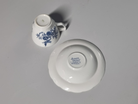 Engels Ridgway Windsor blauw espresso kop en schotel
