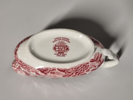 Engels rood Woods Ware Sauskom met oor