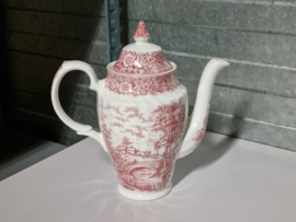 Engels rood British Anchor Memory Lane Koffieservies 8-pers.