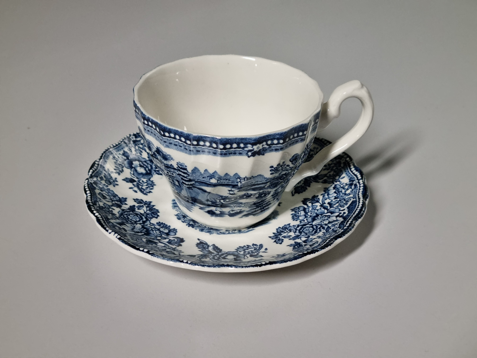 Engels blauw Myott Tonquin Kop en schotel