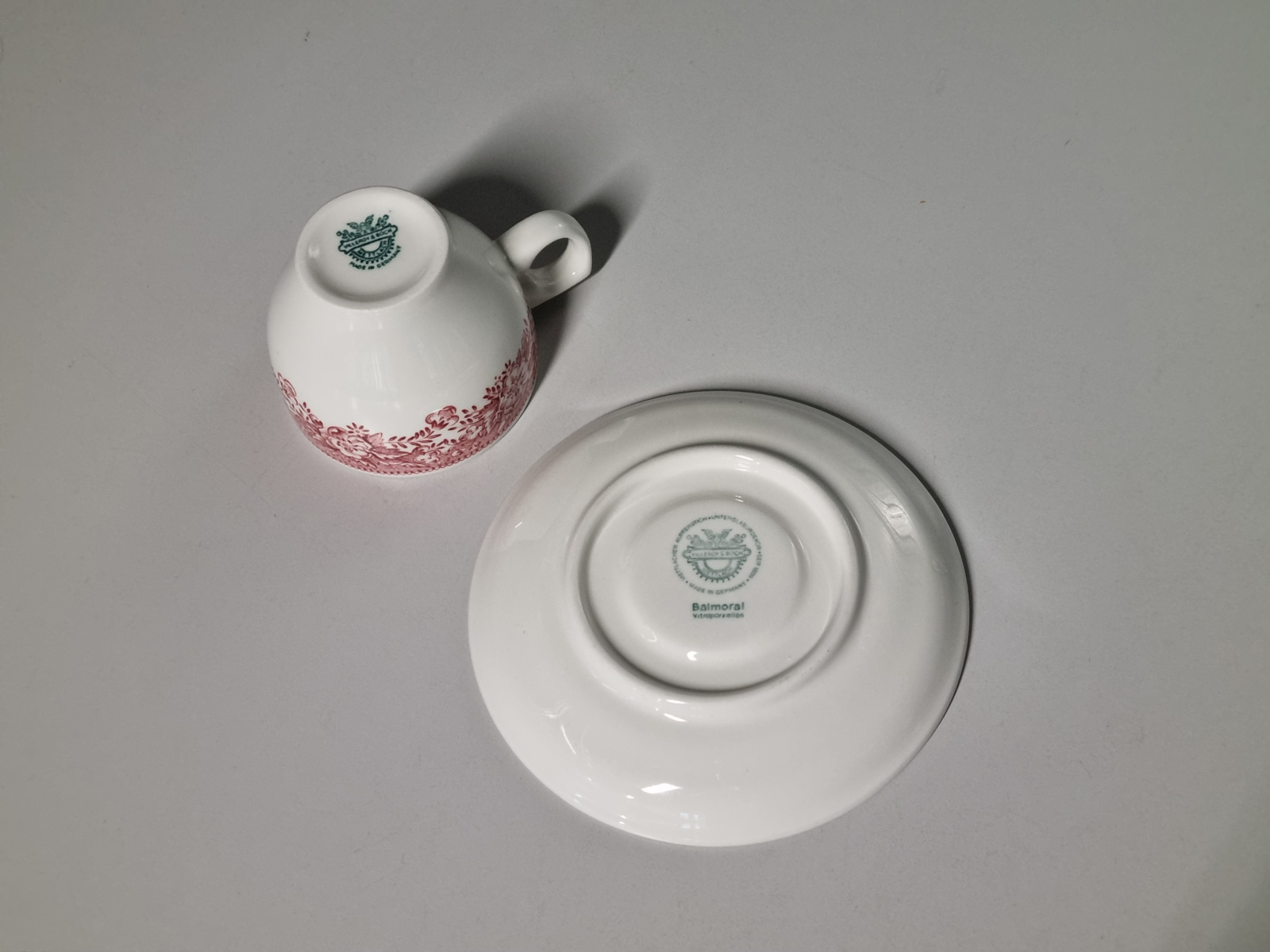 Villeroy en Boch Balmoral rood kop en schotel
