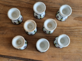 Petrus Regout Modest Set 8x Eierdopje