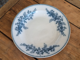 Société Céramique Bruges blauw rond serveerbord 35,5 cm