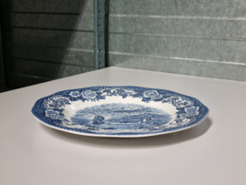 Engels blauw Enoch Wedgwood Lochs of Scotland plat dinerbord 25,5 cm