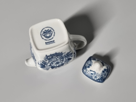 Villeroy en Boch Balmoral blauw kannetje met deksel