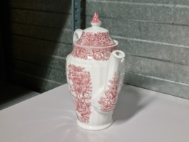 Engels rood British Anchor Memory Lane Koffieservies 8-pers.