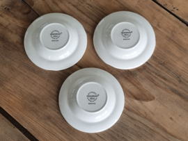 Wedgwood Rosalind set 3x Theezakjeslegger gladde rand (voorheen asbakje)