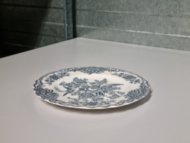 Engels blauw/grijs Crown Ducal Bristol ontbijtbord 19,5 cm