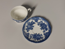 Engels blauw Enoch Wedgwood Asiatic Pheasants Kop en schotel