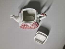 Engels rood Jachtservies Myott The Hunter Theepot 1,2 liter