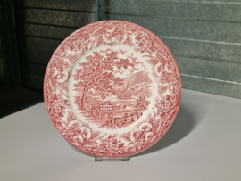 Engels rood Ironstone EIT Ltd England Plat Dinerbord 24,5 cm (wagen)