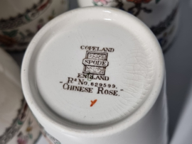Engels Spode Copeland Chinese Rose set 6 bekers 11 cm