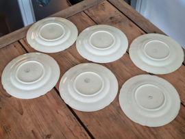 Apart Boerenbont Societe Ceramique decor Triumph Set 6x ontbijtbordje 21 cm