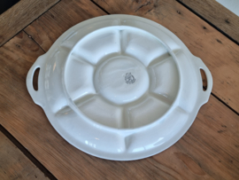 Societe Ceramique Vakkenschaal Snackschaal met bloem 32 cm
