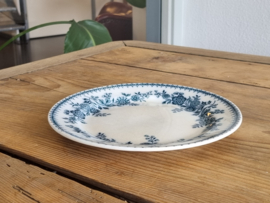 Société Céramique Bruges blauw ontbijtbordje 19,5 cm