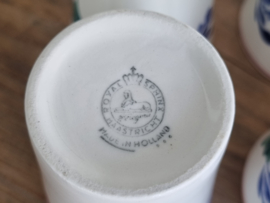 Boerenbont Regout Royal Sphinx set 6x Beker Mok
