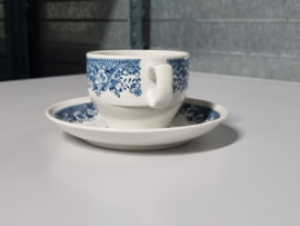 Villeroy en Boch Balmoral blauw koffie kop en schotel