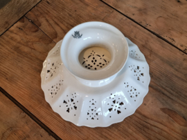 Authentic Leeds Pottery Tazza op hoge voet (rond)