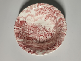 Engels rood Myott Royal Mail hoge ronde schaal 21,5 cm