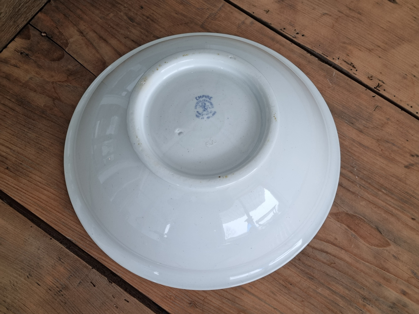 Societe Ceramique Empire blauw Hoge Schaal 28,5 cm