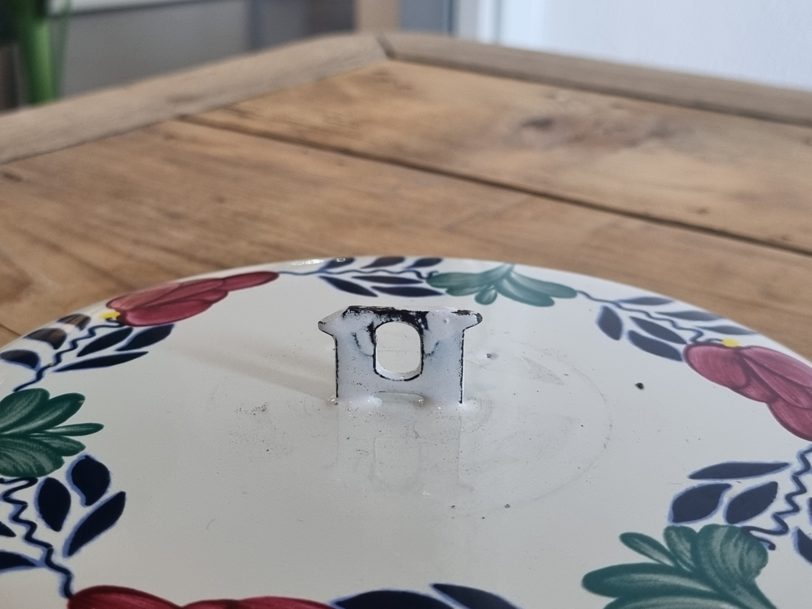 Boerenbont Boch losse Zwarte Knop voor een Deksel van een Pan