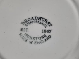 Engels rood Broadhurst The Constable Series schaal of bord 20 cm