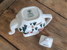 Engels Mason's Christmas Village 1983 Kerstservies Koffiepot