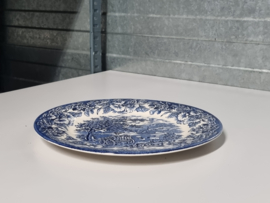 Engels blauw English Ironstone Tableware EIT plat dinerbord 22 cm (wagen)