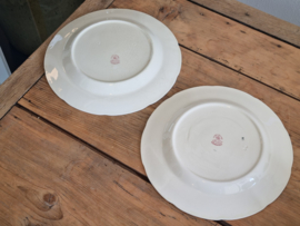 Boerenhoeve Rood Societe Ceramique set 2x pannenkoekenbord 30 cm