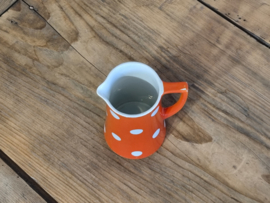 Societe Ceramique Christiania oranje met stippen Amstel Kannetje nr. 8