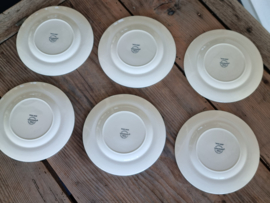 Wedgwood Moss Rose set 6x gebaksbordje 16 cm
