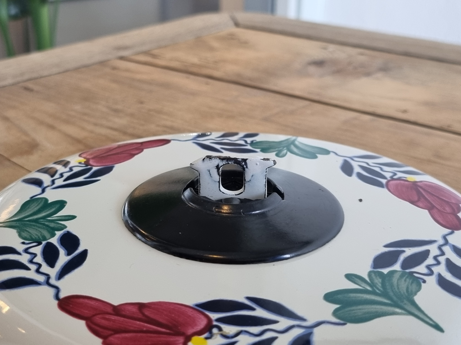 Boerenbont Boch losse Zwarte Knop voor een Deksel van een Pan